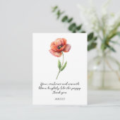 CARTE POSTALE FLEUR DE NAISSANCE DU MOIS D'AOÛT AU (Debout devant)