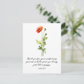 CARTE POSTALE FLEUR DE NAISSANCE DU MOIS D'AOÛT AU (Debout devant)