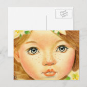 Carte postale Fleur de Pâques (Devant / Derrière)