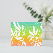 Carte Postale Fleur de Passion Arc-en-ciel (Debout devant)