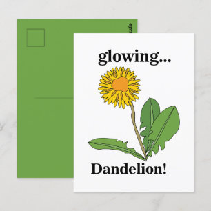 Carte Postale Fleur de pissenlit floral