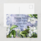 Carte Postale Fleur de pommier  (Devant / Derrière)