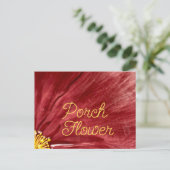 Carte Postale Fleur de porche / Original / (Debout devant)