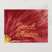 Carte Postale Fleur de porche / Original / (Devant)