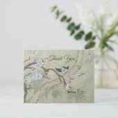 Carte Postale Fleur de prune au printemps (Debout devant)