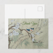 Carte Postale Fleur de prune au printemps (Devant / Derrière)