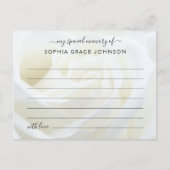 Carte Postale Fleur de rose florale pour partager un souvenir Fu (Devant)