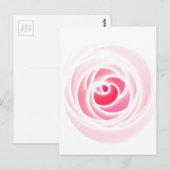 Carte Postale Fleur de Rose numérique créée par Tutti (Devant / Derrière)