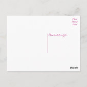 Carte Postale Fleur de rose rose vide (Dos)