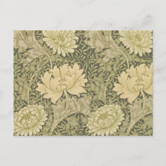 Carte Postale Fleur de Sauge Chrysanthème de William Morris