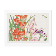 Fleur de scabiosa & montbretia vintage, ukiyo-e