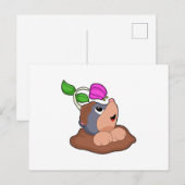 Carte Postale Fleur de terre de mole (Devant / Derrière)