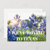 Carte Postale Fleur de Texas Bluebonnets Fleur sauvage Bleu Flor (Devant / Derrière)