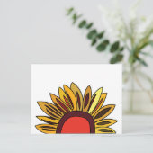 Carte Postale Fleur de Tournesol (Debout devant)