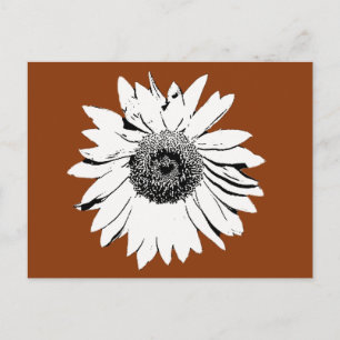Carte postale - Fleur de tournesol en couleur