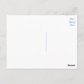 Carte Postale Fleur de tournesol Florale Jaune Bleu (Dos)