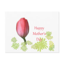 fleur de tulipe rouge, jour de mère heureuse