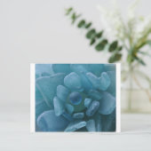 Carte Postale Fleur de Verre de Mer Bleu (Debout devant)
