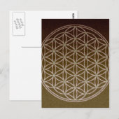 Carte Postale Fleur de vie (Devant / Derrière)