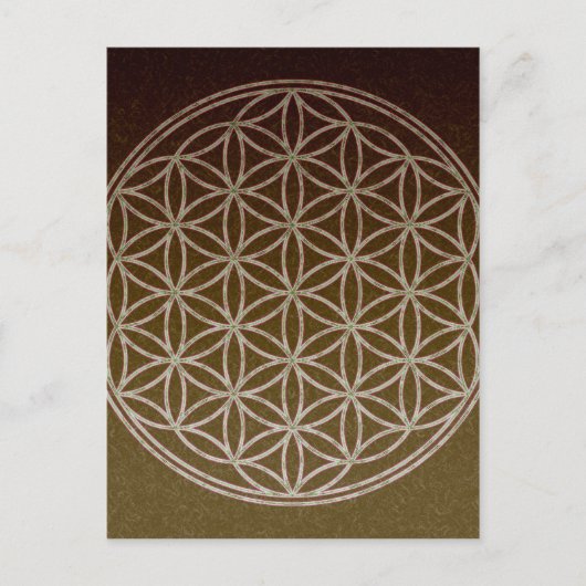 Carte Postale Fleur de vie (Devant)