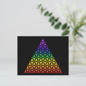 Carte Postale Fleur de vie / Blume des Lebens - chakra pyramidal (Debout devant)