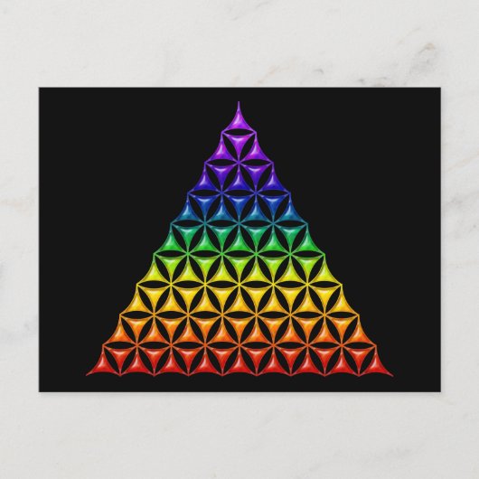 Carte Postale Fleur de vie / Blume des Lebens - chakra pyramidal (Devant)