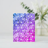 Carte Postale Fleur de vie en mosaïque périphérique (Debout devant)