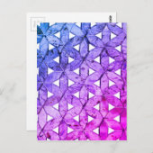 Carte Postale Fleur de vie en mosaïque périphérique (Devant / Derrière)