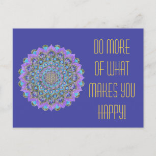 Carte Postale Fleur De Vie - Mandala India Style 2