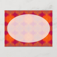 Fleur de vie - motif de timbre - rose orange