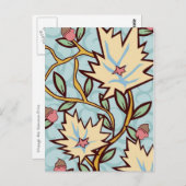 Carte Postale Fleur de vigne Art Nouveau (Devant / Derrière)