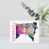 Carte Postale Fleur d'État du Minnesota (Debout devant)