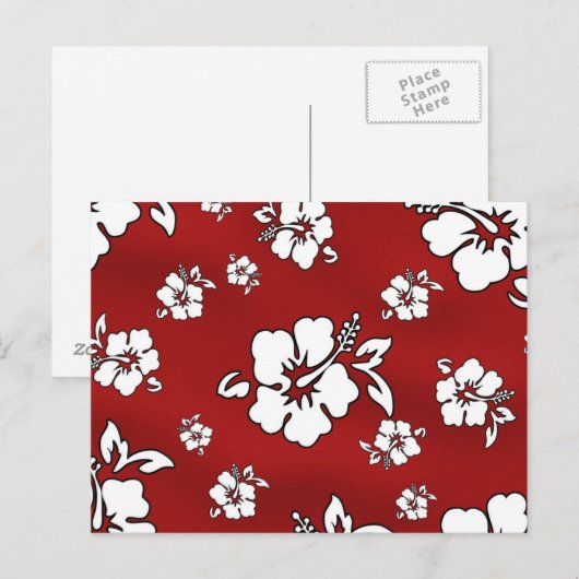 Carte Postale Fleur d'Hawaii (Devant / Derrière)