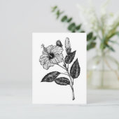 Carte Postale Fleur d'Hibiscus III (Debout devant)