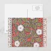 Carte Postale Fleur d'illustration Rose sauvage Vintage (Devant / Derrière)