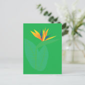 Carte Postale Fleur d'oiseau de paradis (Debout devant)
