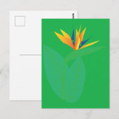 Carte Postale Fleur d'oiseau de paradis (Devant / Derrière)