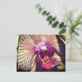 Carte Postale Fleur d'orchidée jolie personnalisée (Debout devant)