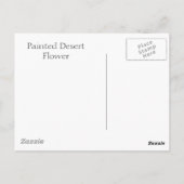 Carte Postale Fleur du désert peinte (Dos)