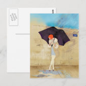 Carte Postale Fleur du jour de la pluie (Devant / Derrière)