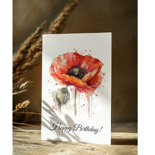Carte Postale Fleur Écarlate, sur mesure