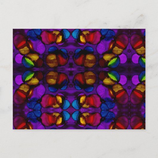 Carte Postale Fleur électrique (Devant)