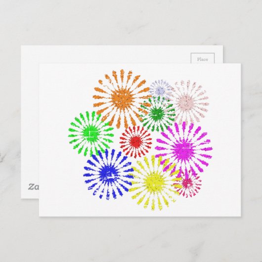 Carte Postale Fleur en panne (Devant / Derrière)