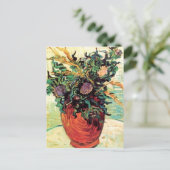 Carte Postale Fleur et chardons, Van Gogh Art (Debout devant)