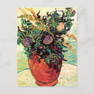 Carte Postale Fleur et chardons, Van Gogh Art