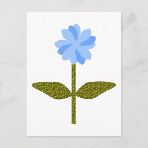 Carte postale Fleur Faisy Joli Bleu