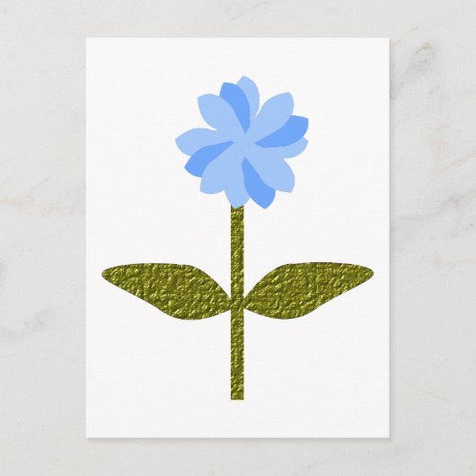 Carte postale Fleur Faisy Joli Bleu (Devant)