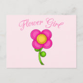 Carte Postale Fleur fille (Devant)