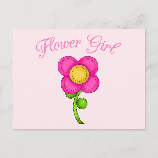 Carte Postale Fleur fille (Devant)
