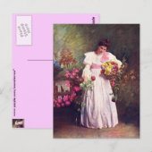 Carte Postale Fleur fille (Devant / Derrière)